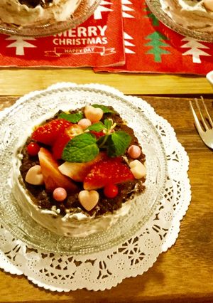 苺たっぷり♡チョコクリームケーキ-レシピのメイン写真