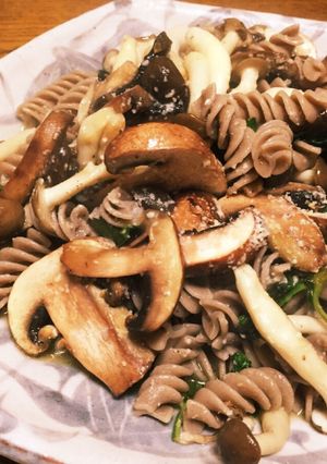ブラウンマッシュルームのパスタ〜未来風-レシピのメイン写真