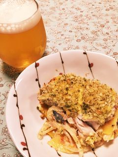 鯵toポテトオニオン香草パン粉焼き-レシピのメイン写真