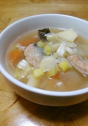 鮭のあらで三平汁-レシピのメイン写真