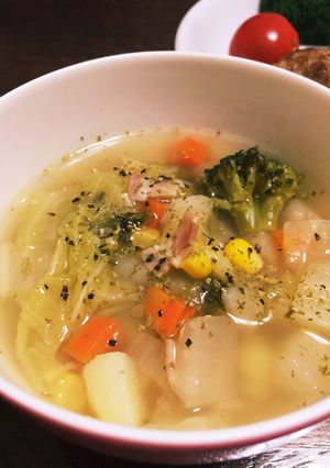 冷え性と美容に!食べる野菜スープ♪-レシピのメイン写真
