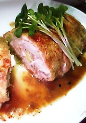 油揚げにもやしと鶏肉つめちゃいました♪-レシピのメイン写真