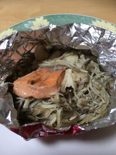きのこと鮭のホイル焼き♪-レシピのメイン写真