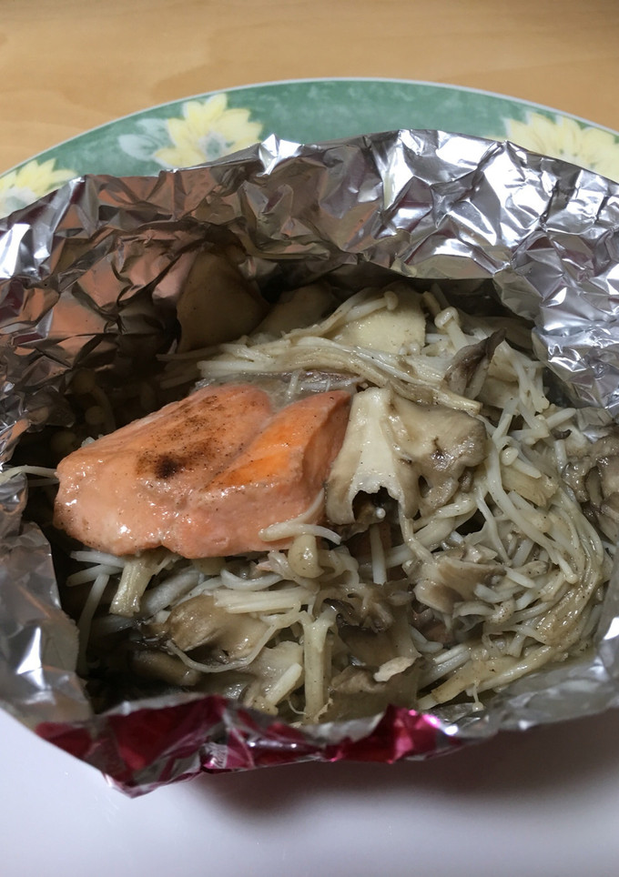 きのこと鮭のホイル焼き♪-レシピのメイン写真