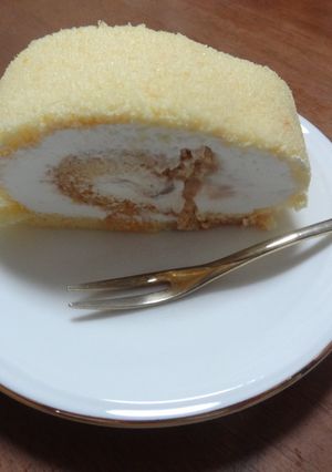 林檎とキャラメルクリームのロールケーキ-レシピのメイン写真