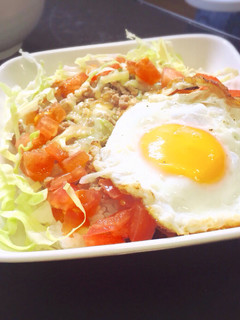 簡単★しょうが焼きのタレでタコライス-レシピのメイン写真