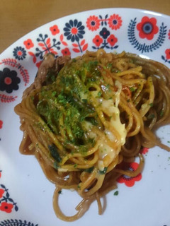 チーズ入りもちもち焼きそば(^^♪-レシピのメイン写真