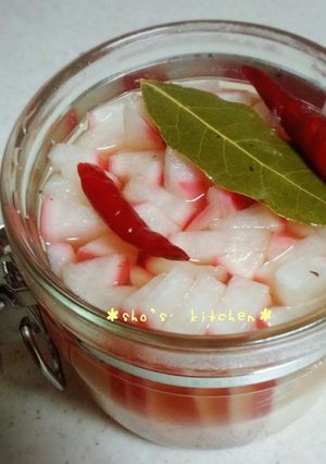 超簡単♪赤大根のピクルス-レシピのメイン写真