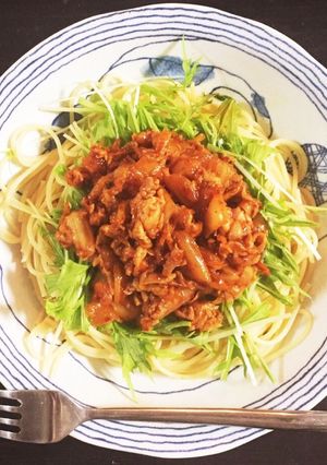 豚キムチパスタ-レシピのメイン写真