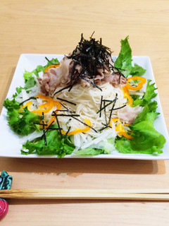オリジナルダレで*簡単冷しゃぶサラダ素麺-レシピのメイン写真