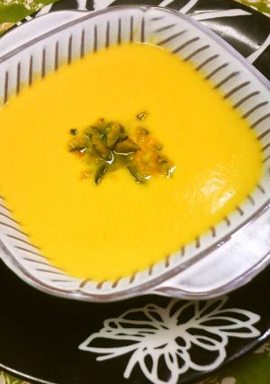 酒粕香るかぼちゃのポタージュ-レシピのメイン写真