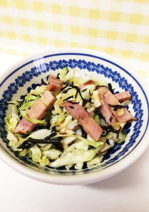 超簡単☆ひじキャベーコン丼-レシピのメイン写真
