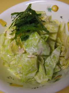 ☆春を感じるさっぱり梅マヨキャベツ☆-レシピのメイン写真