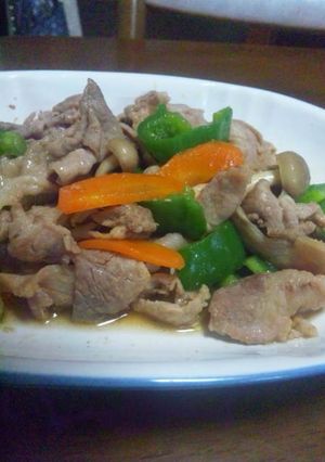 カレーな？豚肉のめんつゆ炒め-レシピのメイン写真