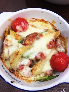 簡単♫じゃが芋とウィンナーのチーズ焼き☆-レシピのメイン写真