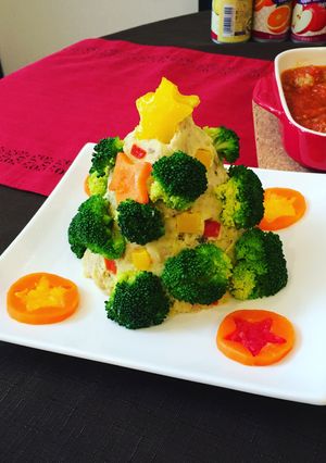 さつまいもでポテトサラダツリー☆-レシピのメイン写真
