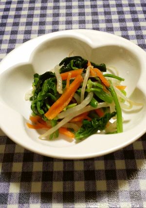 ほうれん草のさっぱり和え・保育園給食-レシピのメイン写真