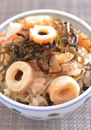 調味料不要！ちくわの炊き込みごはん-レシピのメイン写真