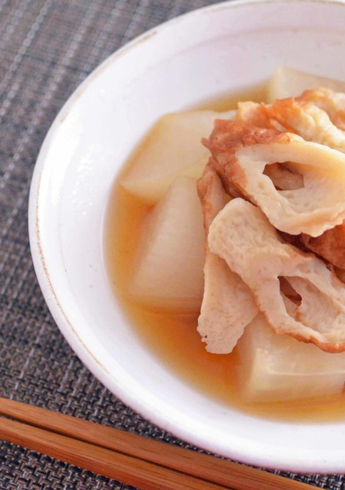 レンジで簡単!ちくわと大根の煮物-レシピのメイン写真