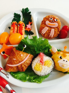 ウルトラマン 朝ごはん プレート 巻寿司-レシピのメイン写真