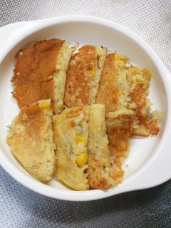 じゃことチーズのホットケーキ*離乳食-レシピのメイン写真