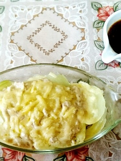 レンジで☆玉ねぎのツナマヨチーズ蒸し-レシピのメイン写真