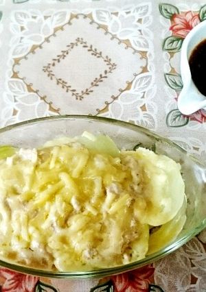 レンジで☆玉ねぎのツナマヨチーズ蒸し-レシピのメイン写真
