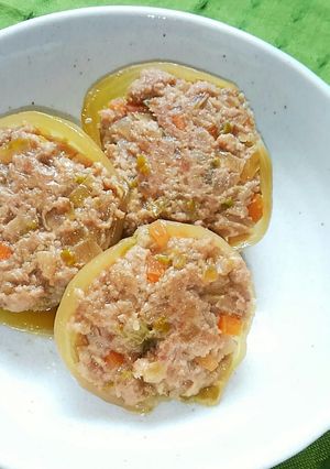 玉ねぎの肉詰め-レシピのメイン写真