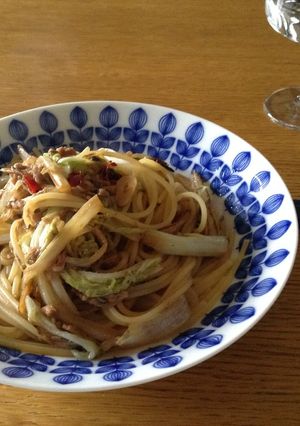 白菜とシーチキンのペペロンチーノ-レシピのメイン写真