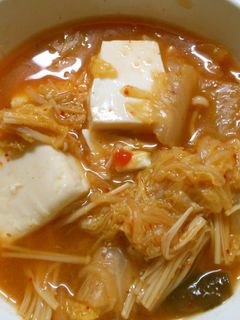 簡単キムチと白菜 豆腐のピリ辛中華煮込み-レシピのメイン写真