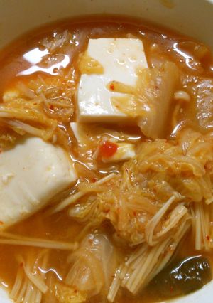 簡単キムチと白菜 豆腐のピリ辛中華煮込み-レシピのメイン写真