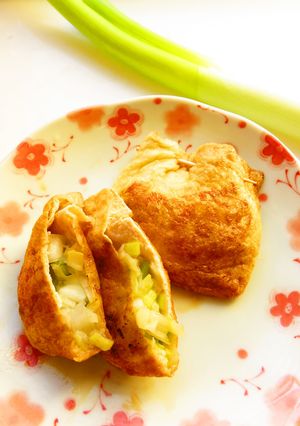 ☺長ねぎ大量消費☆簡単長ねぎの巾着焼き☺-レシピのメイン写真