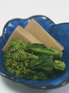 春の訪れ 菜の花と高野豆腐の含め煮-レシピのメイン写真