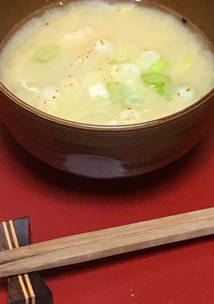 ＊ちぎり白菜と薄い油揚げ＊のお味噌汁-レシピのメイン写真