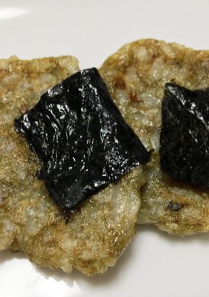 お粥リメイク 海苔おやき 離乳食後期-レシピのメイン写真