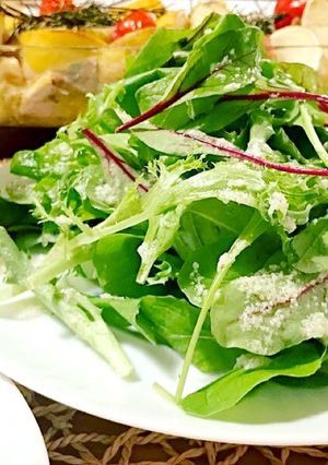 ベビーリーフのチーズドレッシング-レシピのメイン写真