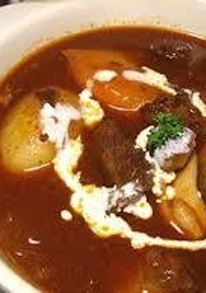 牛筋煮込み　ビーフシチュー-レシピのメイン写真