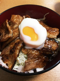 豚バラ温泉たまご丼-レシピのメイン写真