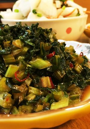 カブの葉 炒め煮-レシピのメイン写真
