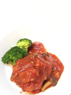 トマト缶で簡単*煮込みハンバーグ♡-レシピのメイン写真