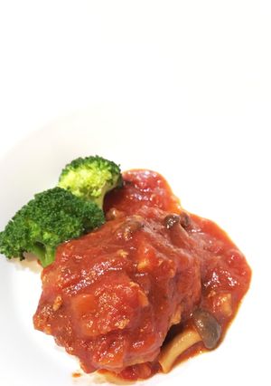 トマト缶で簡単＊煮込みハンバーグ♡-レシピのメイン写真