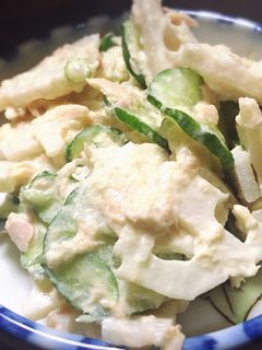 きゅうりとレンコンのツナマヨサラダ-レシピのメイン写真