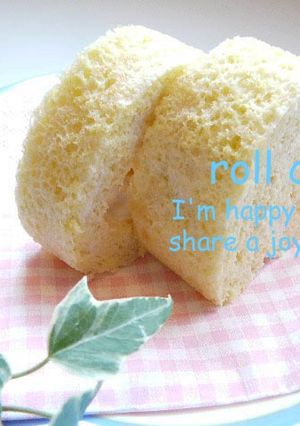 ノンオイルお一人様ふわふわロールケーキ-レシピのメイン写真