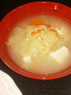 豆腐と白菜の桜えびスープ-レシピのメイン写真