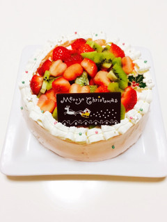 フルーツたくさん♡クリスマスケーキ♡-レシピのメイン写真
