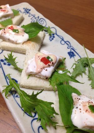 ヨーグルトアートでモザイクオープンサンド-レシピのメイン写真
