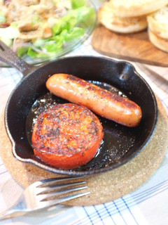 スキレットで!焼きトマト-レシピのメイン写真