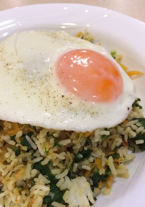 ケールを使ったココナッツ炒飯-レシピのメイン写真