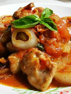 鶏肉と玉ねぎのトマトチーズ焼き-レシピのメイン写真
