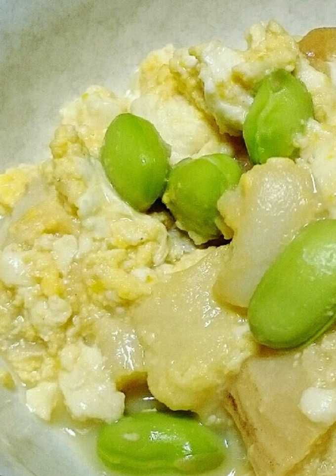 麩と豆腐の卵とじ*-レシピのメイン写真